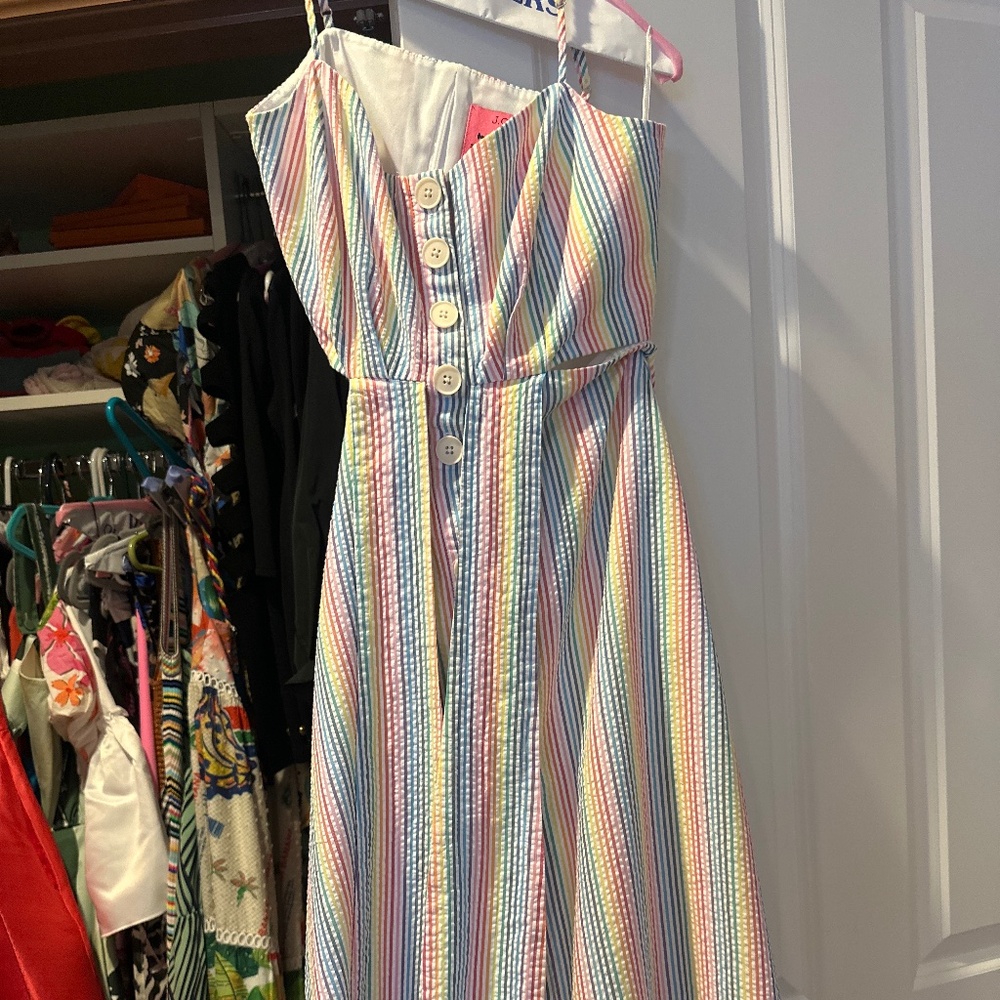 J crew size 0 searsucker dress